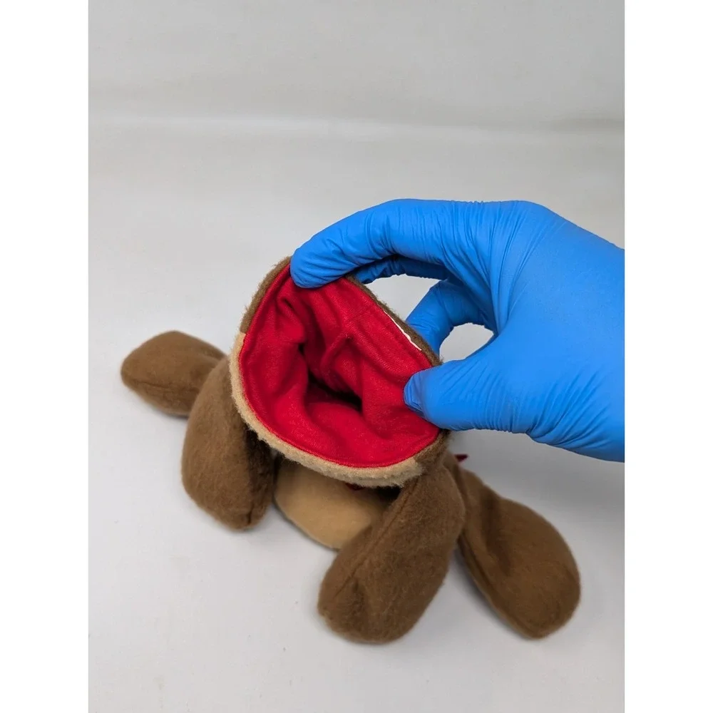 Vintage Hallmark Rodney Reindeer Plush Hand Puppet Toy 1986 1980s 80s‎